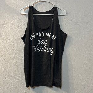 No Brand Gray  Graphic Tank Top